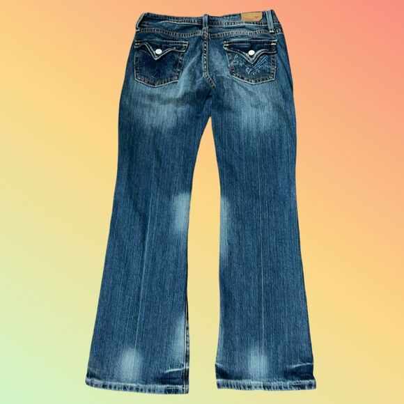 Vigoss Bootcut Bedazzled Pocket Jeans Size 7 #221 - Picture 4 of 7